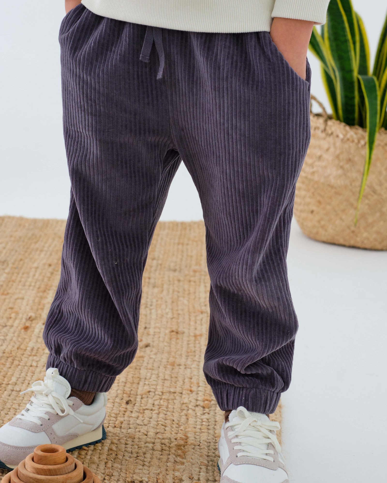 Little Organic Cotton Corduroy Track Pant