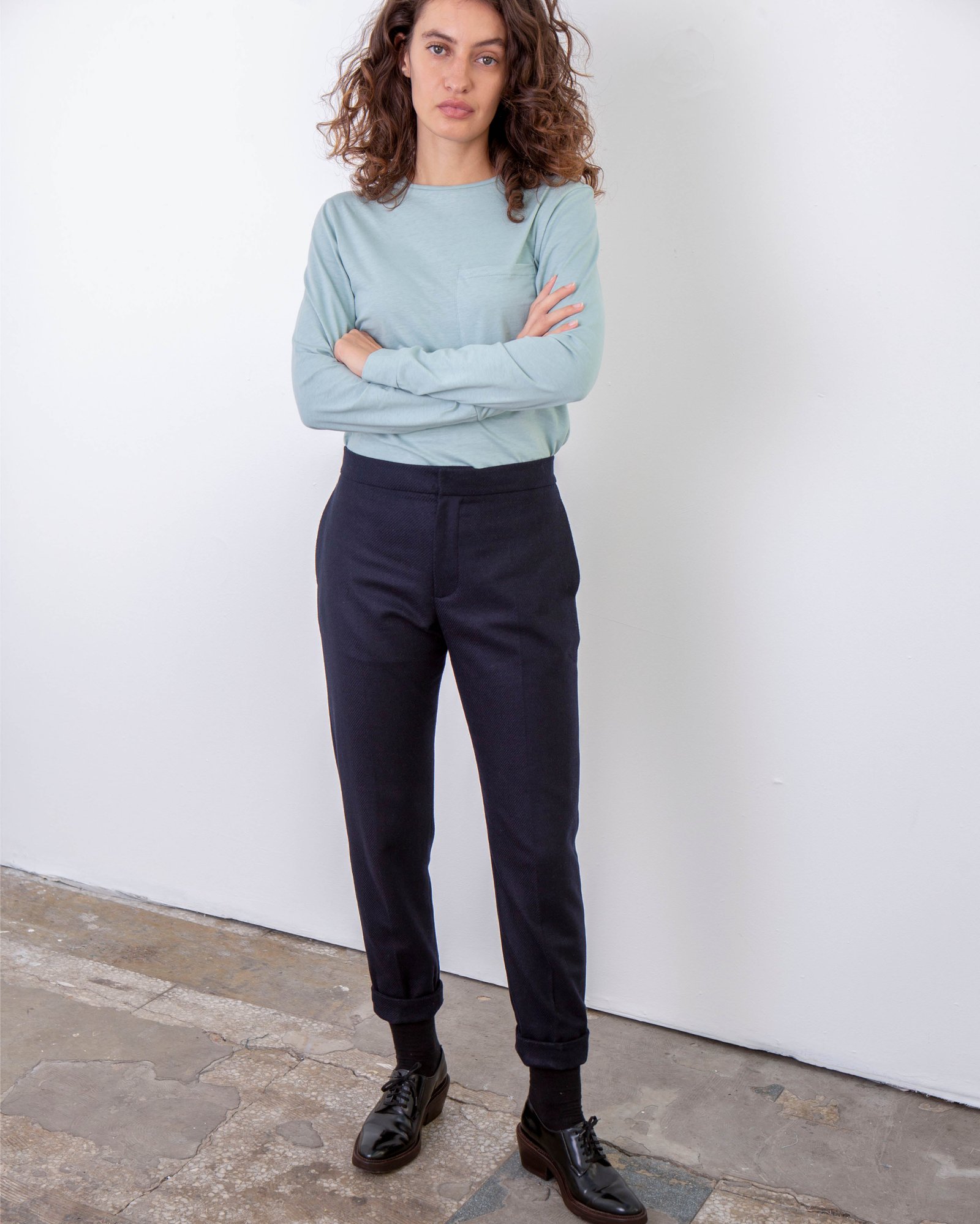 Recycled Wool Tailored Trouser